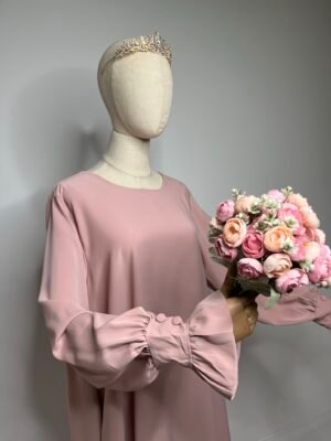 Abaya manches tulipes SDM