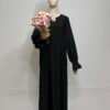 Abaya manches tulipes SDM noire