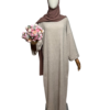Abaya velours côtelé