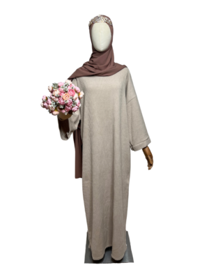 Abaya velours côtelé