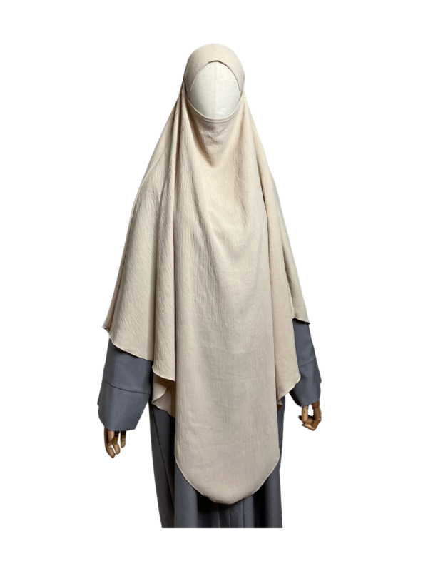Khimar jazz beige Khimar long en jazz